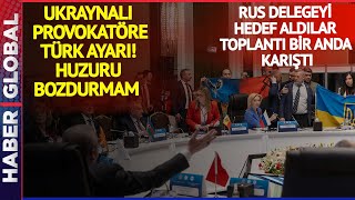 Ukraynalı Provokatöre Türk Ayarı Rus Delegeyi Hedef Alınca [upl. by Kcerb]