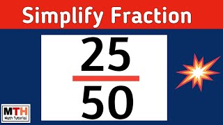 Simplify the fraction 2550  2550 Simplified [upl. by Yerffe368]