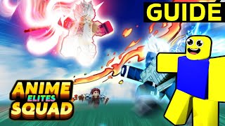 Roblox Anime Elites Squad Full Guide [upl. by Eihcra]