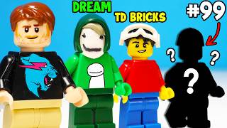 I Built 100 FAMOUS YouTubers in LEGO [upl. by Khalil92]