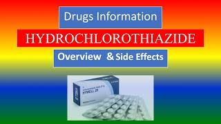 HYDROCHLOROTHIAZIDE  overview and side effects [upl. by Daniella310]