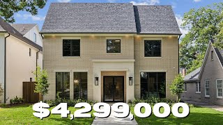 TOUR A 43M TRANSITIONAL LUXURY HOME  Texas Real Estate  Dallas Realtor  UNIVERSITY PARK [upl. by Enilrad]