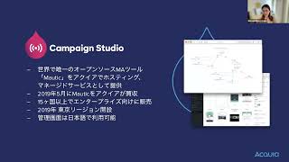 【オンデマンドウェビナー】オープンソース生まれのMAツールCampaign Studioの基本機能のご紹介 [upl. by Atteuqaj502]