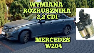 Jak wymienić rozrusznik MERCEDES W204 22 CDI 88kW wymiana rozrusznika demontaż wyjęcie naprawa [upl. by Anstus]