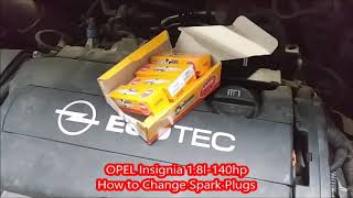 How to change spark plugs  Opel insignia [upl. by Matt]