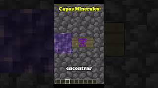 Capas de minerales Minecraft 121 Netherite Diamante Oro Hierro Carbón Esmeralda Amatista [upl. by Sherwin521]