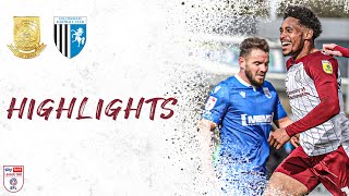 HIGHLIGHTS Northampton Town 2 Gillingham 1 [upl. by Naynek]