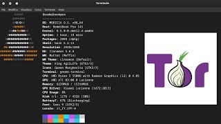 Install Tor browser in Linux MODICIA OS calamares configure linux technology [upl. by Nymrak11]