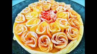 RECETTE DE LA TARTE AUX POMMES BOUQUET DE ROSES fondantes [upl. by Almond]