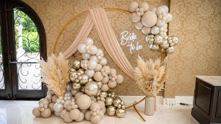 Balloon Garland Tutorial  Bride Vibes  How to  DIY [upl. by Weir]