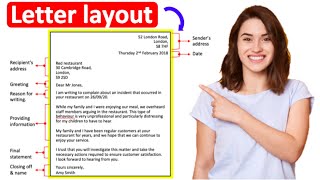 FORMAL LETTER STRUCTURE 📝 How to write a letter correctly [upl. by Lukey]