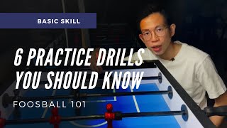 6 FOOSBALL PRACTICE DRILLS  Foosball 101 foosball tips [upl. by Renault]