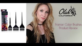 Framar Color Brushes Product Review by Amanda Olah [upl. by Ijar]