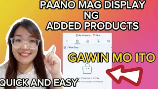 PAANO MAG DISPLAY NG ADDED PRODUCTS SA TIKTOK SHOP  HOW TO ADD PRODUCTS IN TIKTOKSHOP [upl. by Adnorehs]