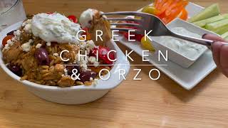 Greek Chicken with Orzo Pasta condensed version [upl. by Gutow493]