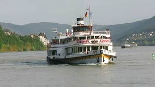 Rhine paddle ship Goethe [upl. by Voltmer]