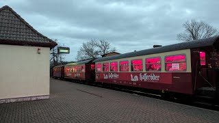 99 72431 mit dem Krimi Dinner Ausfahrt Genrode 🚂 [upl. by Pontius]