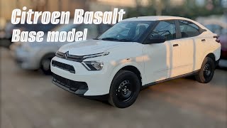 Citroen Basalt You Variant White amp Grey  Base Model   All Premium Features [upl. by Alaunnoif]