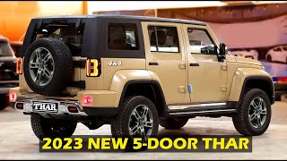 Mahindra Thar 5 door 7seater Launch 2023 Leaks More amp Fresh Details Expected Price ₹ 15 Lakh [upl. by Eliza756]