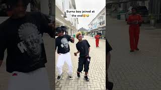 Burna boy joined😱 music dance viralvideo amapiano trending burnaboy afrobeats prank funny [upl. by Noedig]