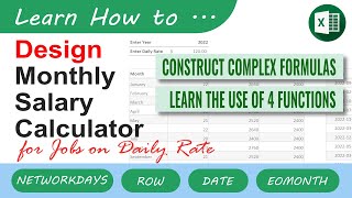 Monthly Salary Calculator for Daily Rate Jobs [upl. by Atiuqal]