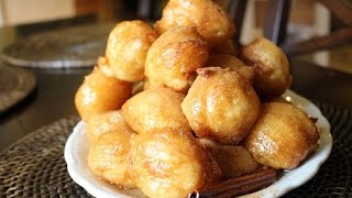 loukoumades Greek Honey Donuts [upl. by Bronwen]