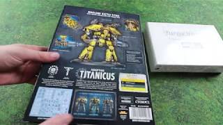 Adeptus Titanicus Warlord Sinister Psi Titan Unboxing Forge World [upl. by Lynea]