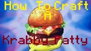 Minecraft  How To Craft A Krabby Patty [upl. by Arhoz]