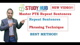 Phrasing Technique for PTE Repeat Sentences BEST METHOD 2024 [upl. by Notak]