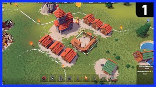 BECASTLED Gameplay Ep 1 ► A PERFECT START ► New RTS City Building Game 2021 [upl. by Sorcha]