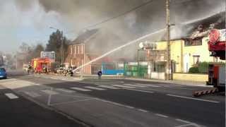 Part 2 Spectaculaire incendie chez un vendeur de bouteilles de gaz route de Mons 59600 Maubeuge [upl. by Dupin501]