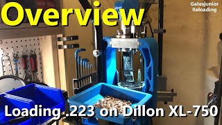 Reloading 223 on Dillon XL750 [upl. by Atinev]