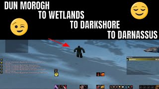 DUN MOROGH to WETLANDS to DARKSHORE to DARNASSUS WoW Classic SKIP [upl. by Genaro120]