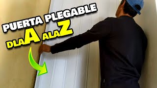 ¡Aprende a instalar una puerta plegable de PVC en pocos pasos [upl. by Akiehsal835]