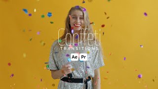 Confetti Blow Glitter Transition  After Effects Template [upl. by Galina]