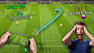 Top 4 Long Through Passing Tips 🚀 in  efootball 2023 mobile  Secret Tips [upl. by Iam10]