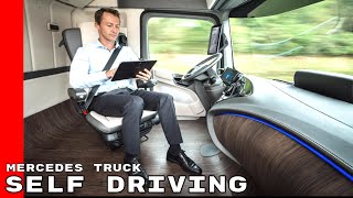 Mercedes Benz Self Driving Autonomous Semi Truck [upl. by Lazes]