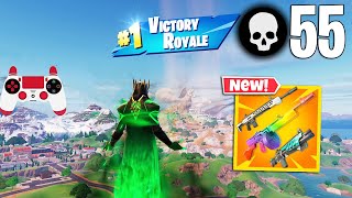 55 Elimination Solo Vs Squads Gameplay Wins NEW Fortnite Season 2 PS4 Controller [upl. by Ardnoel]