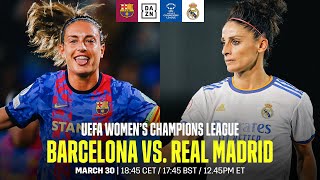 Barcelona vs Real Madrid  UEFA Women’s Champions League Quarterfinal Second Leg Full Match [upl. by Pirbhai]