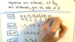 Quick Intro to Arithmetic Sequences [upl. by Leahcir449]