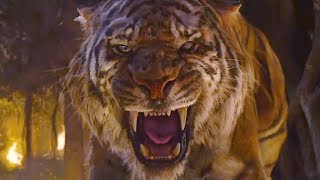 The Jungle Book 2016  Shere Khan kills Akela  Death Scenes [upl. by Pickard]