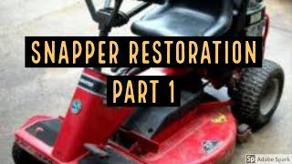 Snapper Restoration Part 1 [upl. by Kornher]