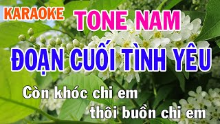 Đoạn Cuối Tình Yêu Karaoke Tone Nam Nhạc Sống  Phối Mới Dễ Hát  Nhật Nguyễn [upl. by Festa]