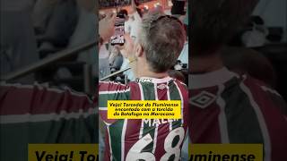 TORCEDOR DO FLUMINENSE SE ENCANTA COM TORCIDA DO BOTAFOGO EM CLASSICO futebol botafogo fluminense [upl. by Cosmo]