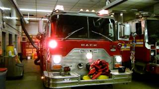 FDNY 1988 Mack Alcohol Foam Engine 206 startup [upl. by Yelrebma]