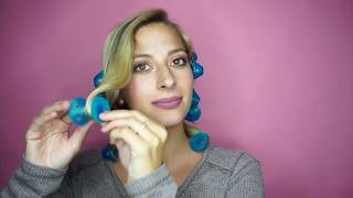 Spoolies Hair Curlers  How to Use Jumbo Heatless Curlers Beach Waves Ringlets Curls 4C [upl. by Pablo]