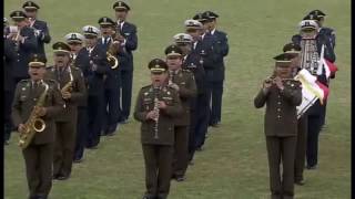 Marcha Tupac Amaru quot BANDA DEL EJERCITO PERUANOquot en el Bicentenario de Argentina 2016 [upl. by Haynor]