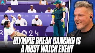 Break Dancing Debuts At The Olympics And Its Hilarious  Pat McAfee Reacts [upl. by Annaujat365]