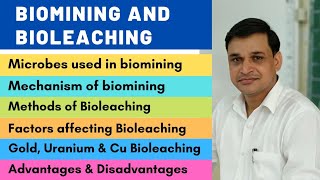 Biomining amp Bioleaching  Biomining of copper gold and uranium [upl. by Armillda]