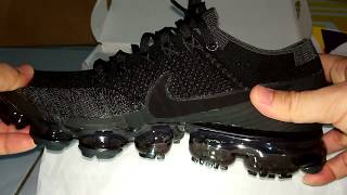 UNBOXING NIKE AIR VAPORMAX TRIPLE BLACK Best Shoe Of The Year [upl. by Ahsian]